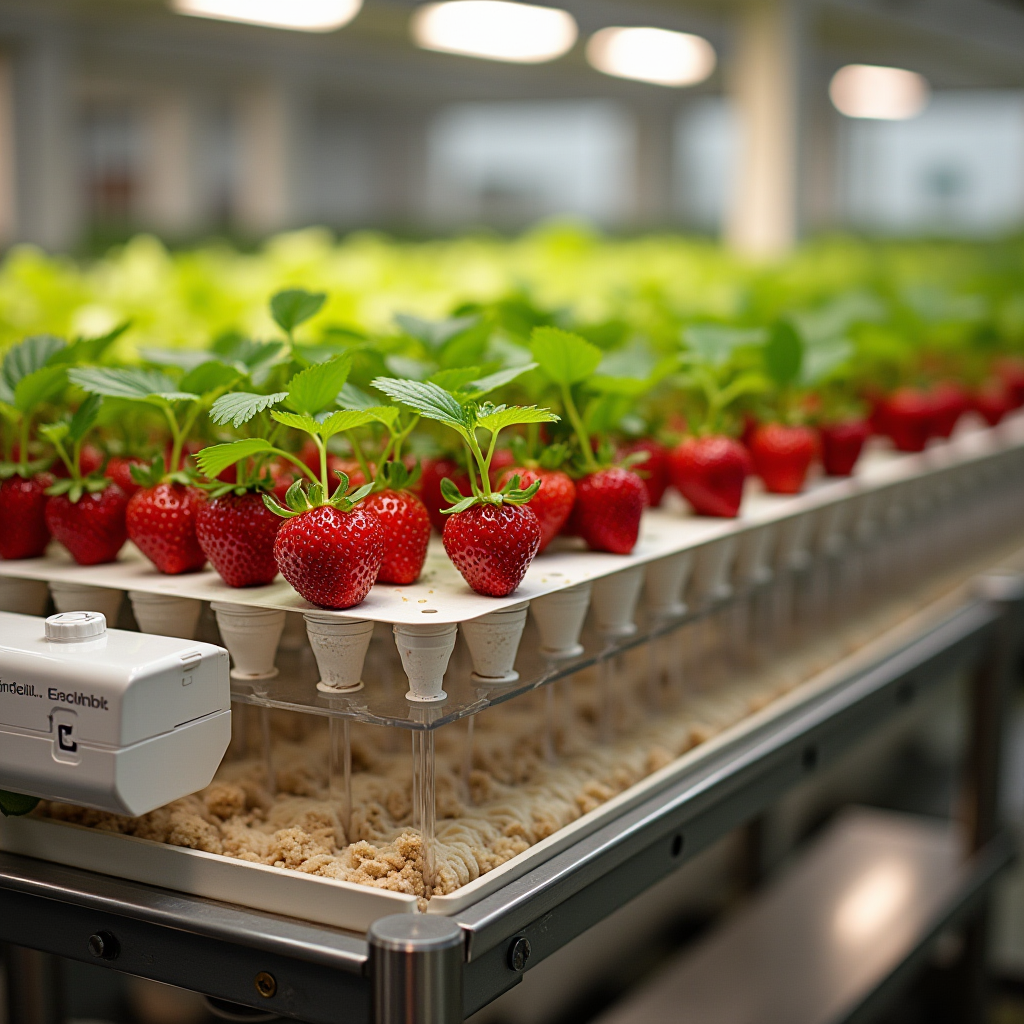 Hydroponic Strawberries: EC Steering and Irrigation Pulses for Firm, Sweet Fruit (No Misshapes)