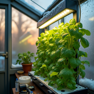 Greenhouse Hydroponics Winter Lighting: Dynamic LED Daylight Replication for Stable Lettuce & Basil Yields
